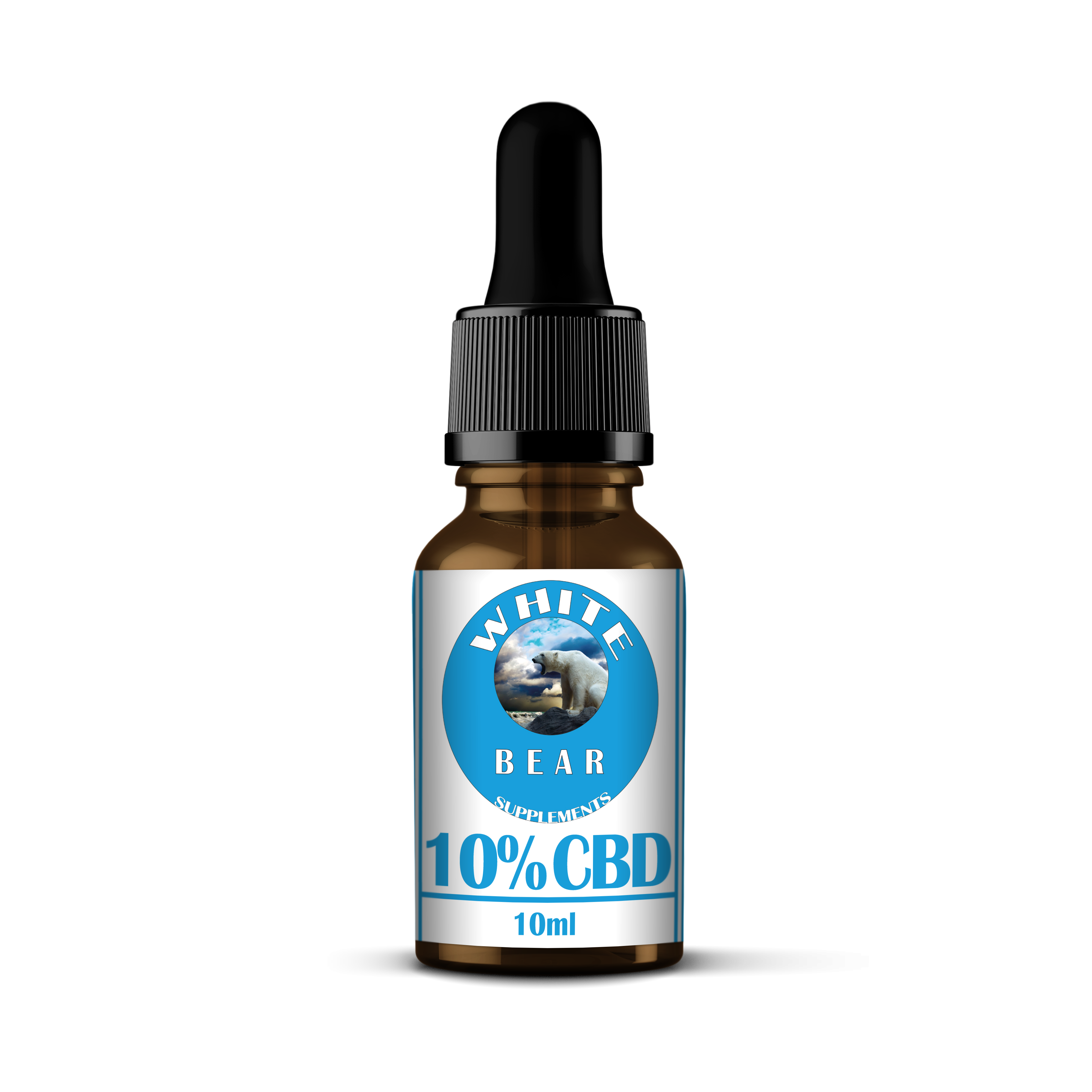 White Bear Supplements 10% Pure CBD Oil 10ML