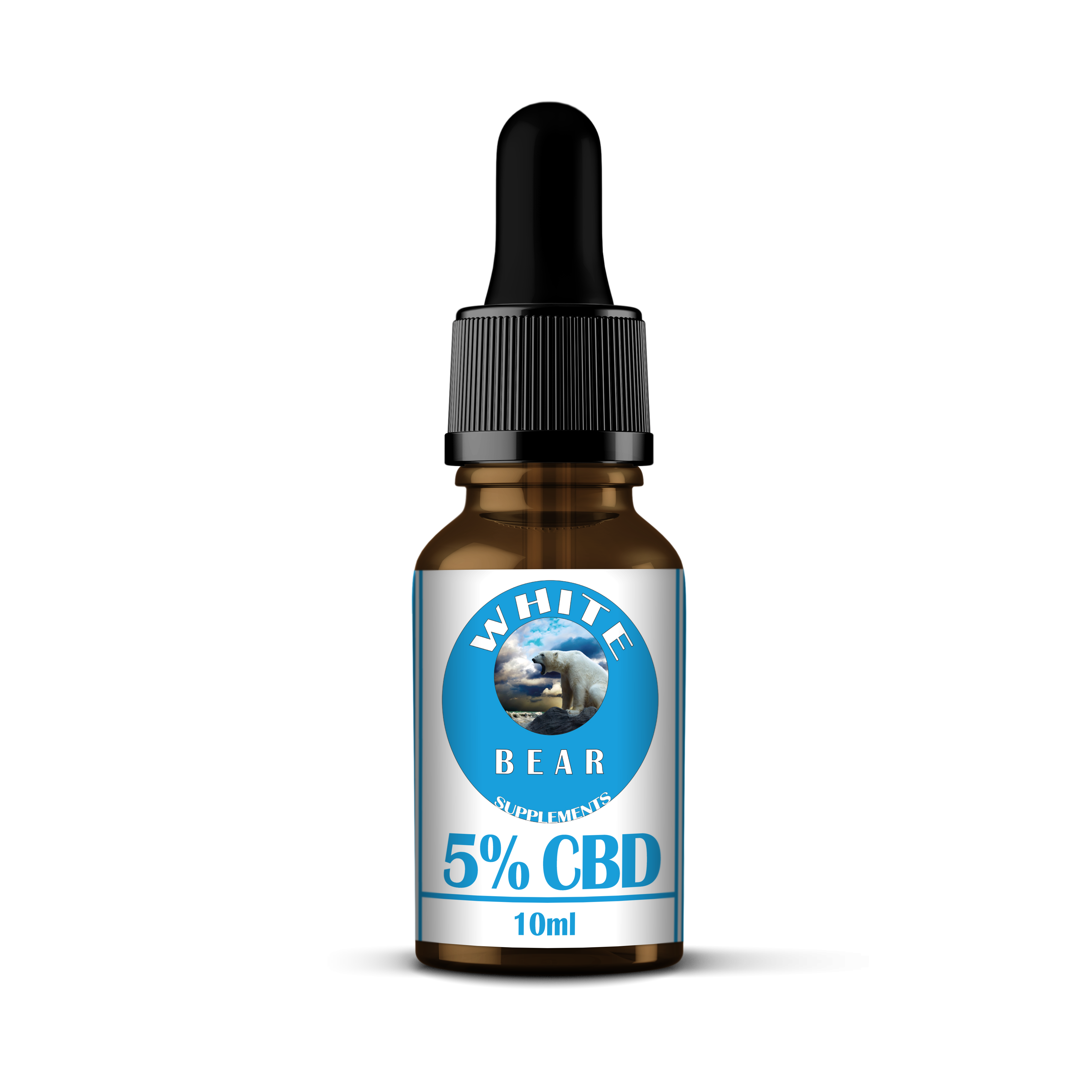 White Bear Supplements 5% Pure CBD Oil 10ML